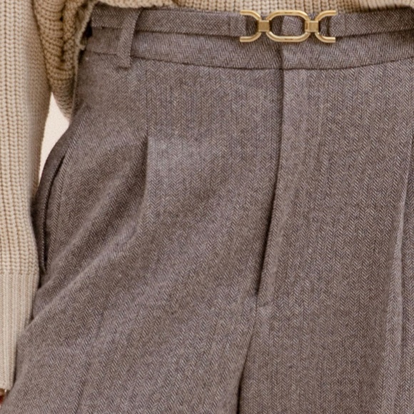 Petite Studio kezia wool pants - mocha - Picture 2 of 6